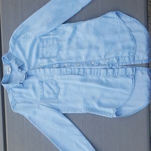 100% Tencel Lyocell jean jacket cardigan.